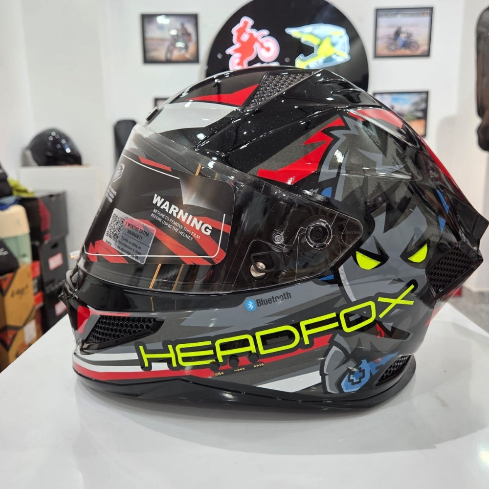 Headfox Shady Smart Bluetooth Helmet with Voice Assist & Navigation – Full Face