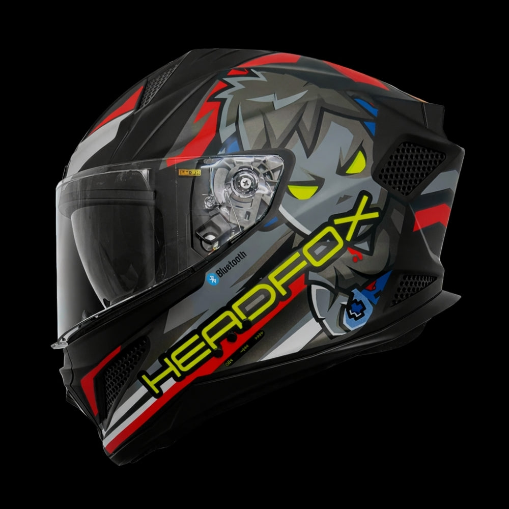 Headfox Shady Smart Bluetooth Helmet with Voice Assist & Navigation – Full Face
