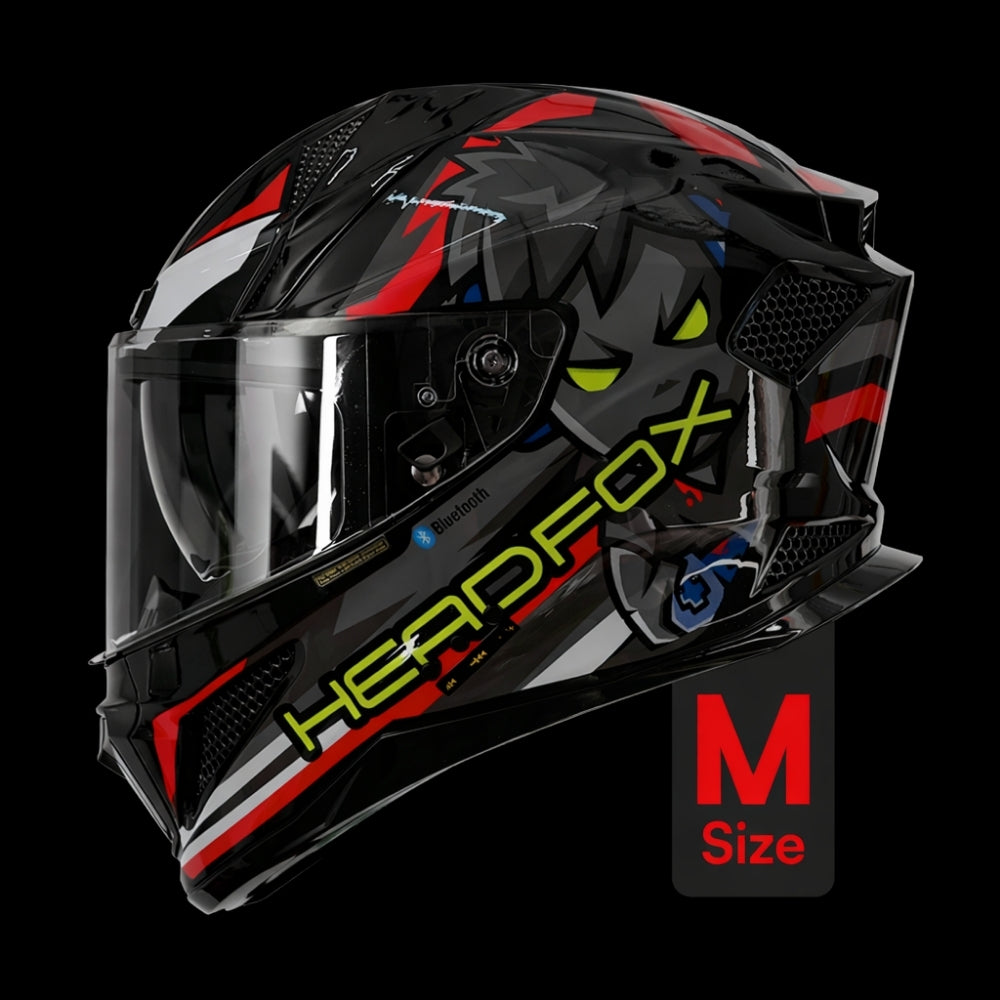 Headfox Shady Smart Bluetooth Helmet with Voice Assist & Navigation – Full Face