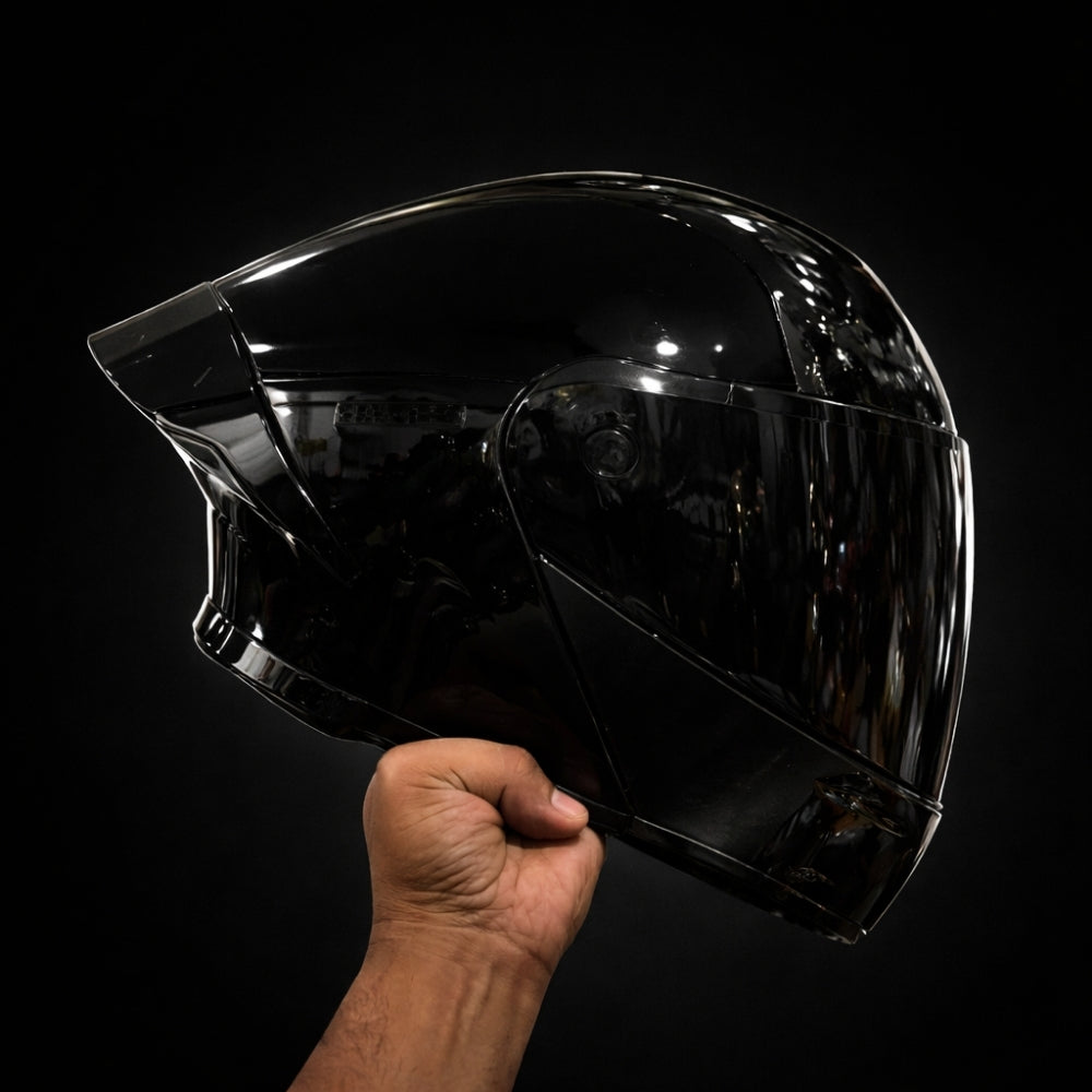 Steelbird SBA-20 7Wings Flip-Up Helmet – Matte Black