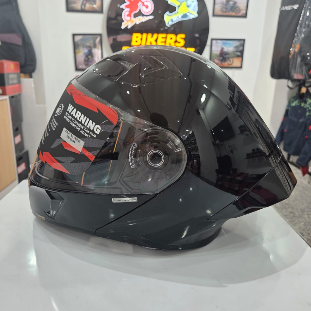 Steelbird SBA-20 7Wings Flip-Up Helmet – Matte Black