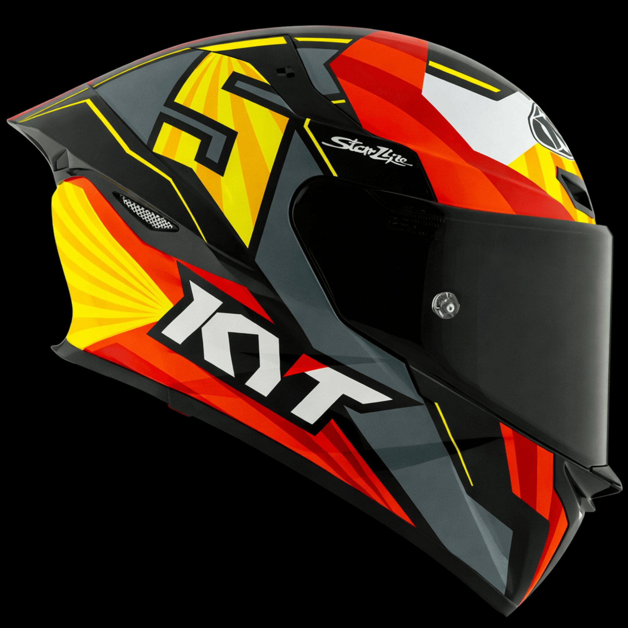 KYT TT Revo Flux Full Face Helmet – Gloss Multicolor