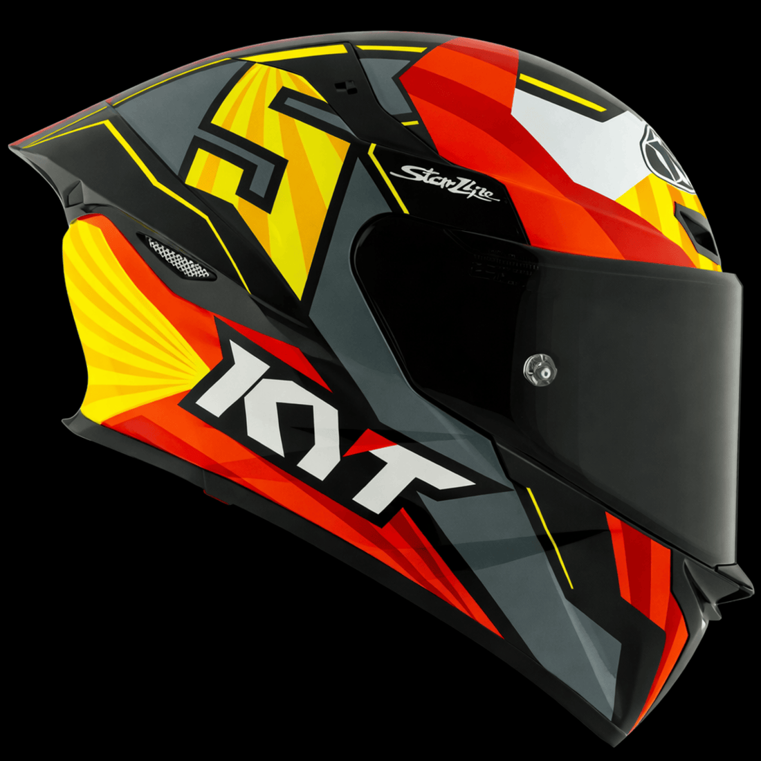 KYT TT Revo Flux Full Face Helmet – Gloss Multicolor