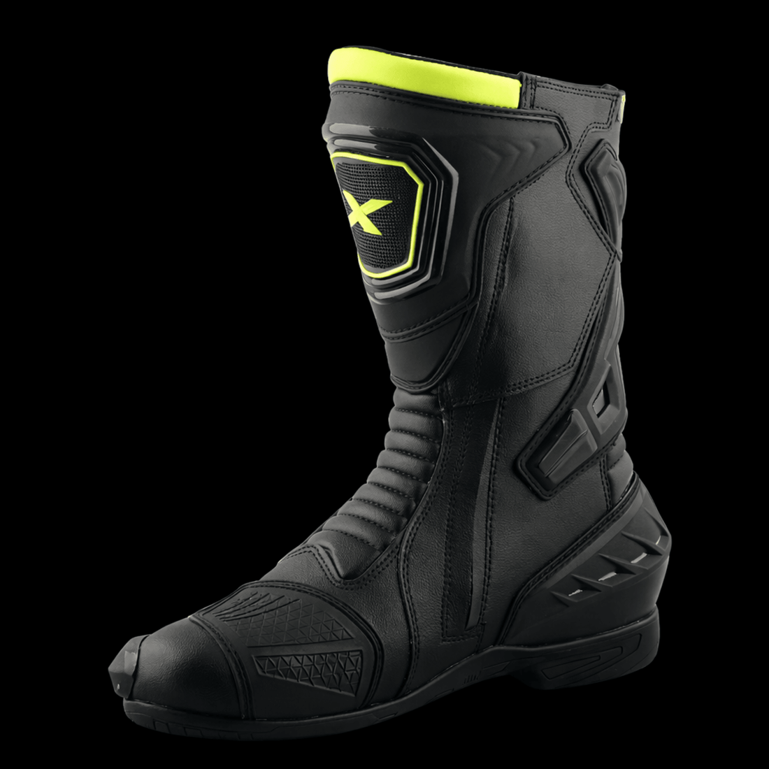 Axor Slipstream Pro Riding Boots – Black Neon Green