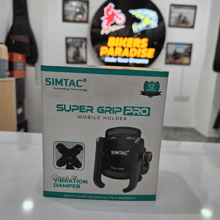 Simtac Super Grip Pro Motorcycle Mobile Holder