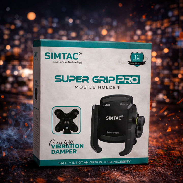 Simtac Super Grip Pro Motorcycle Mobile Holder