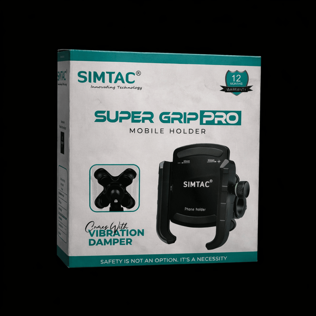 Simtac Super Grip Pro Motorcycle Mobile Holder