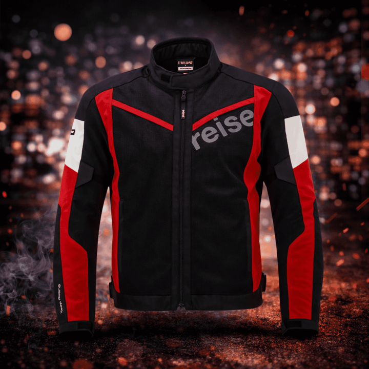 Reise Diablo Motorcycle Riding Jacket – Red Black