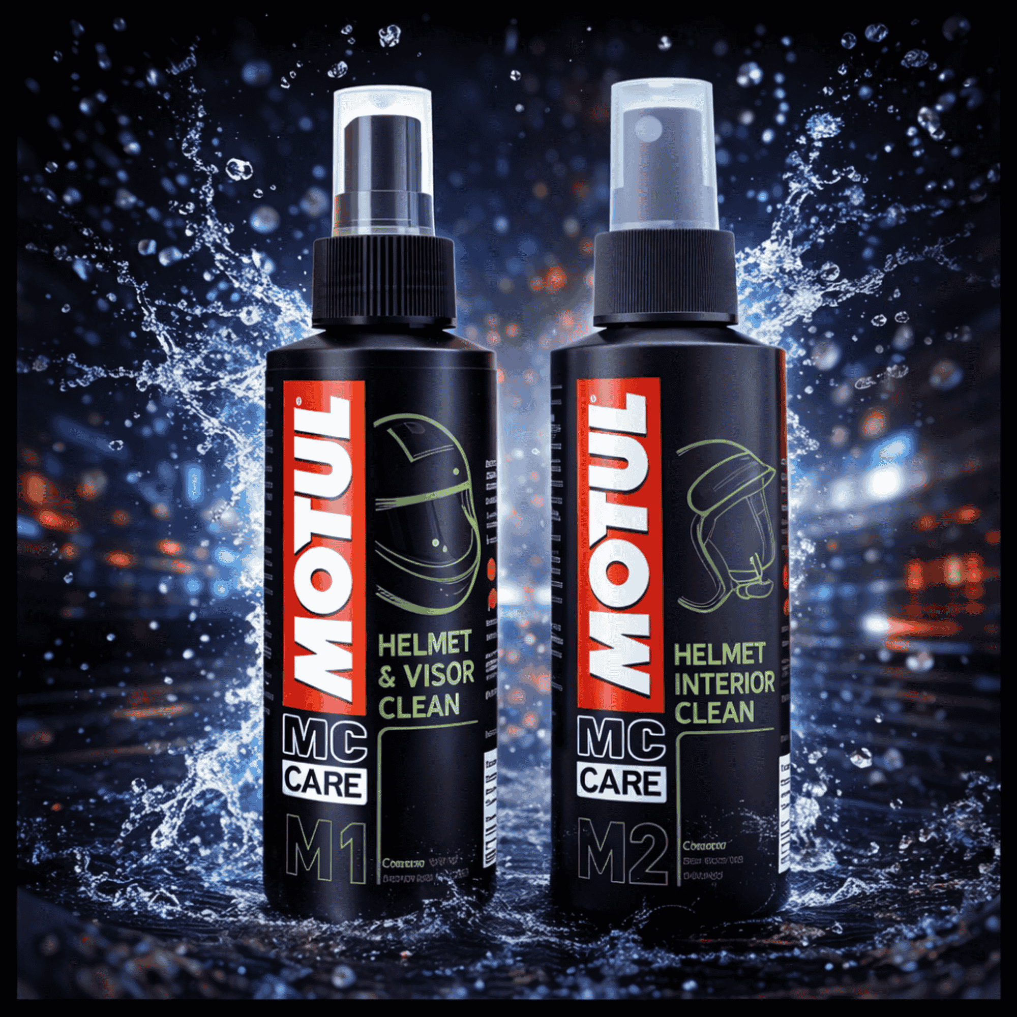 Motul Helmet Care Kit – Visor & Interior Cleaner Spray (100ml × 2)