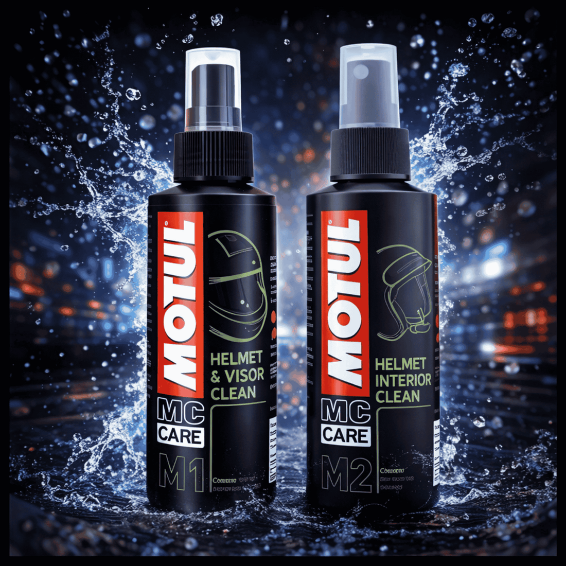 Motul Helmet Care Kit – Visor & Interior Cleaner Spray (100ml × 2)