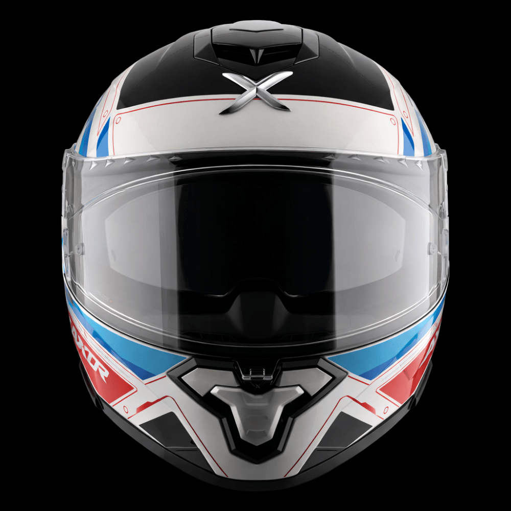 Axor Brutale Full Face Helmet – White Red Blue