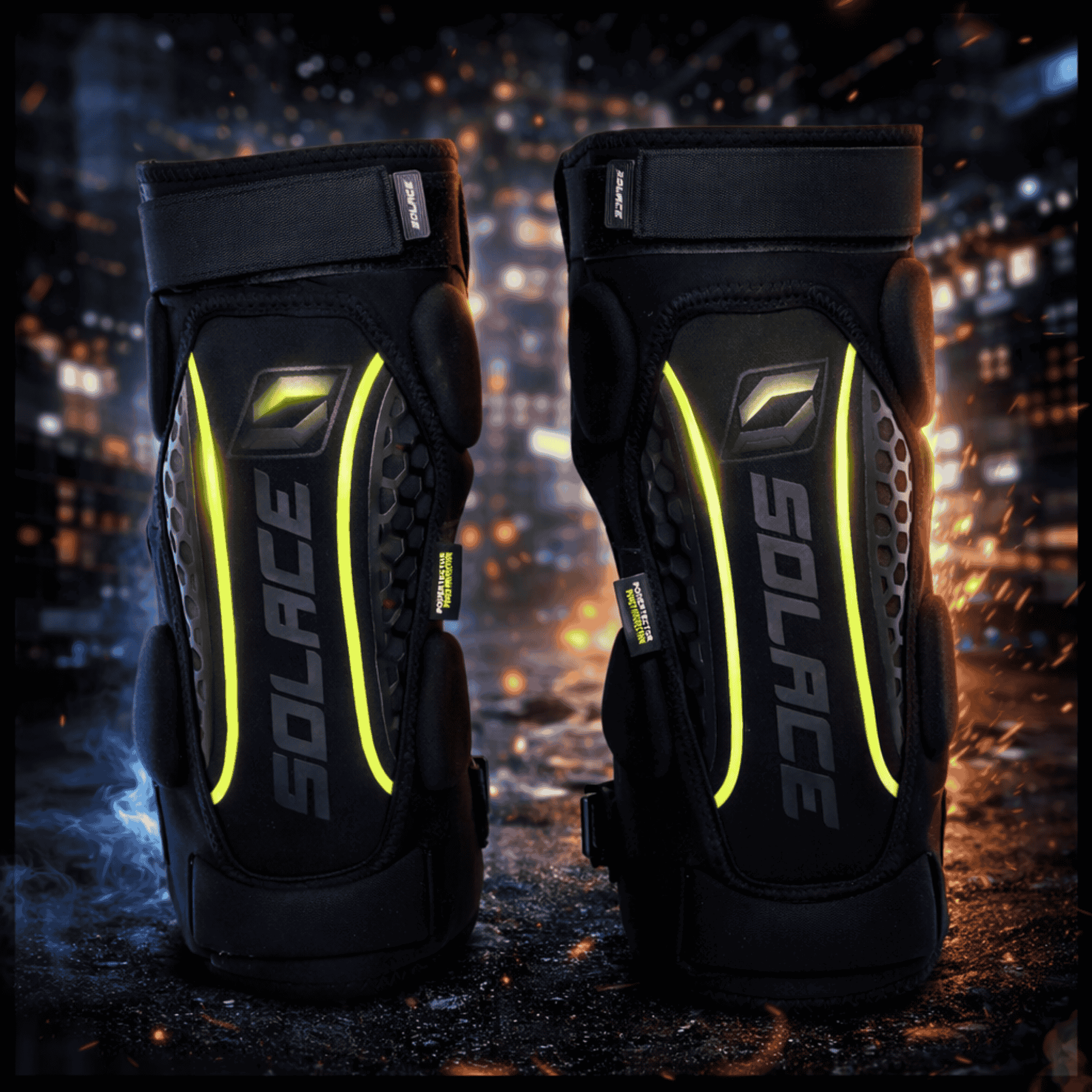 Solace Riding Knee Guards – Protective Motorcycle Knee Armor