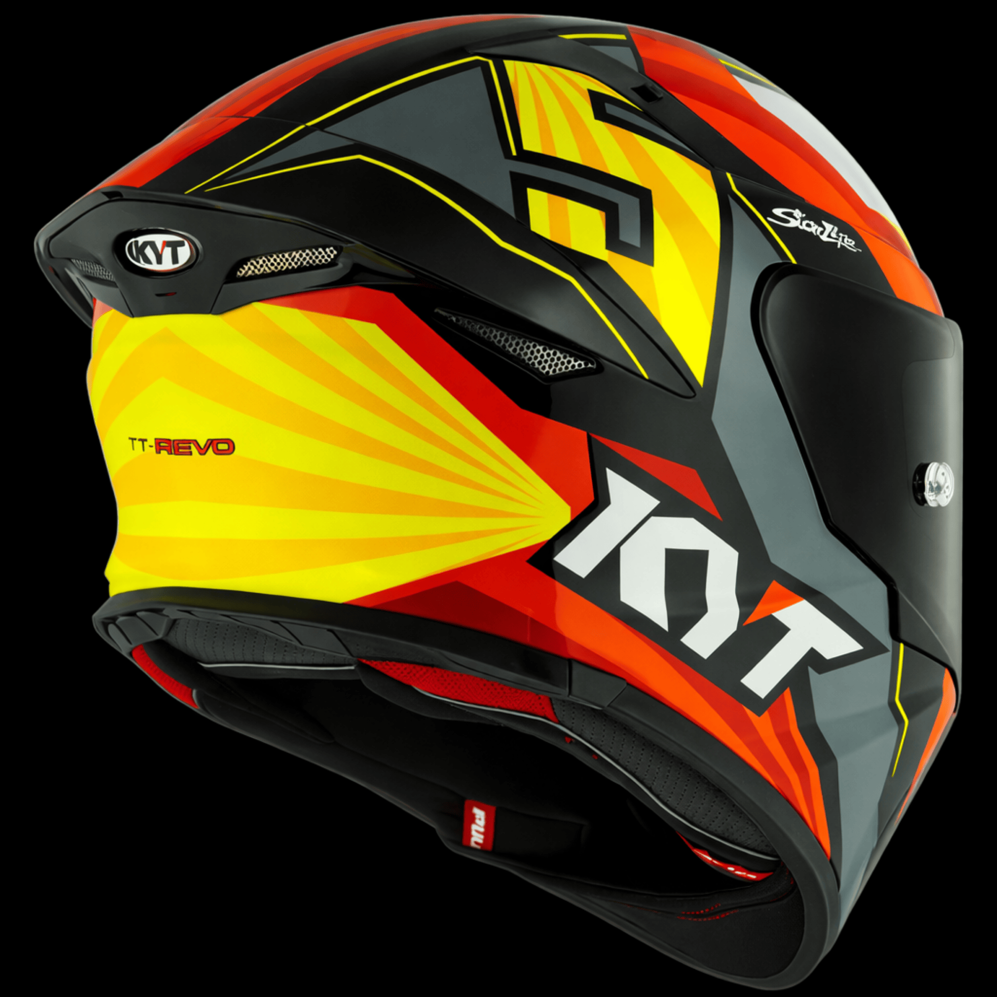 KYT TT Revo Flux Full Face Helmet – Gloss Multicolor