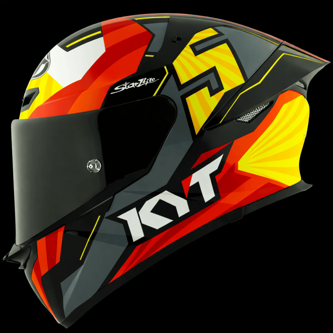 KYT TT Revo Flux Full Face Helmet – Gloss Multicolor