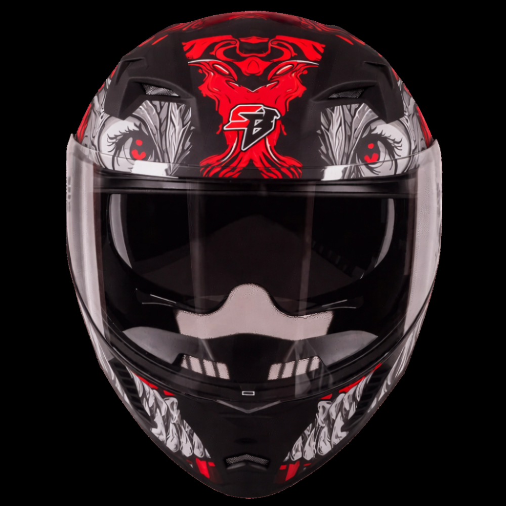 Steelbird SBA-20 Draco Flip-Up Helmet – Black Red