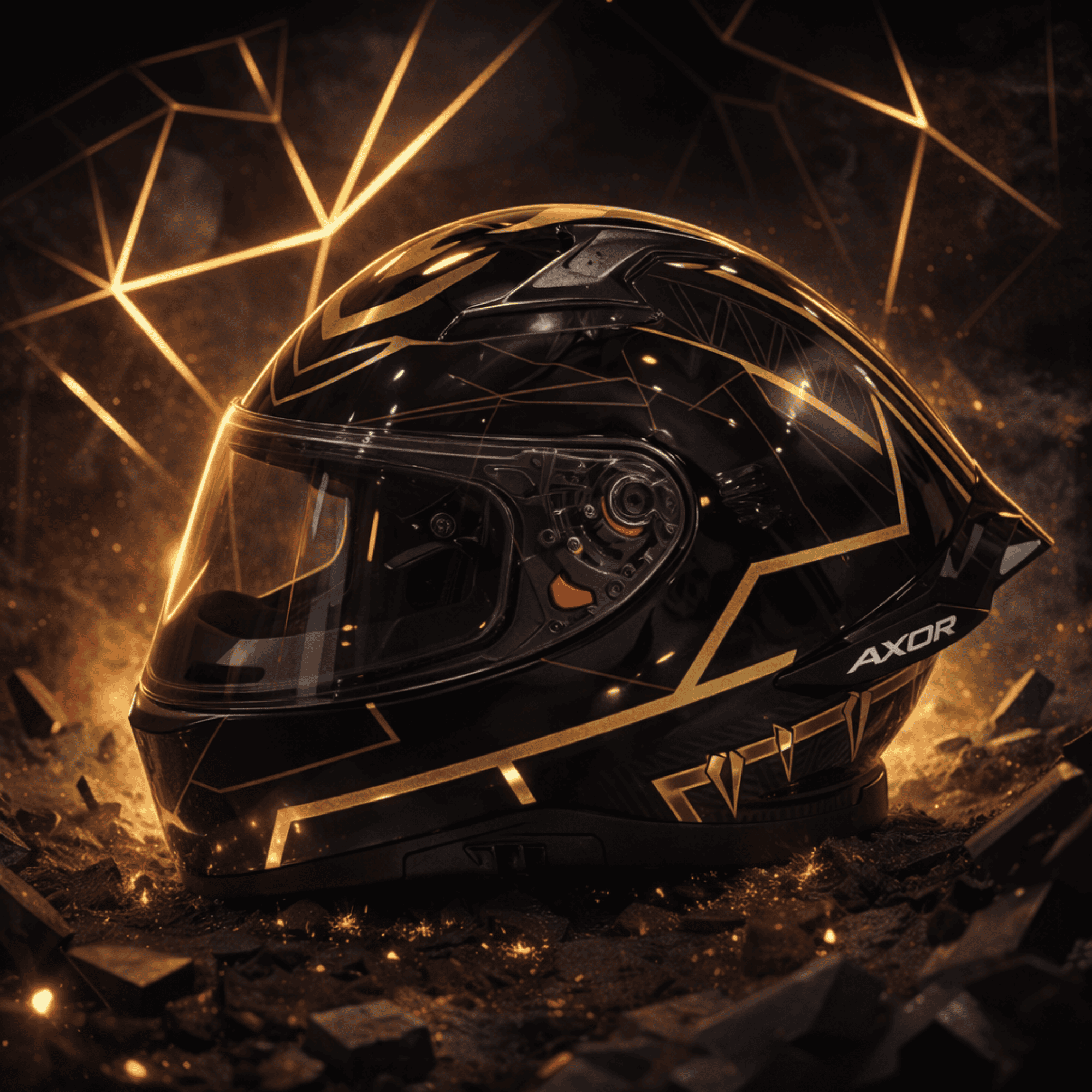 Axor Apex Marvel Black Panther Full Face Helmet – Black Gold