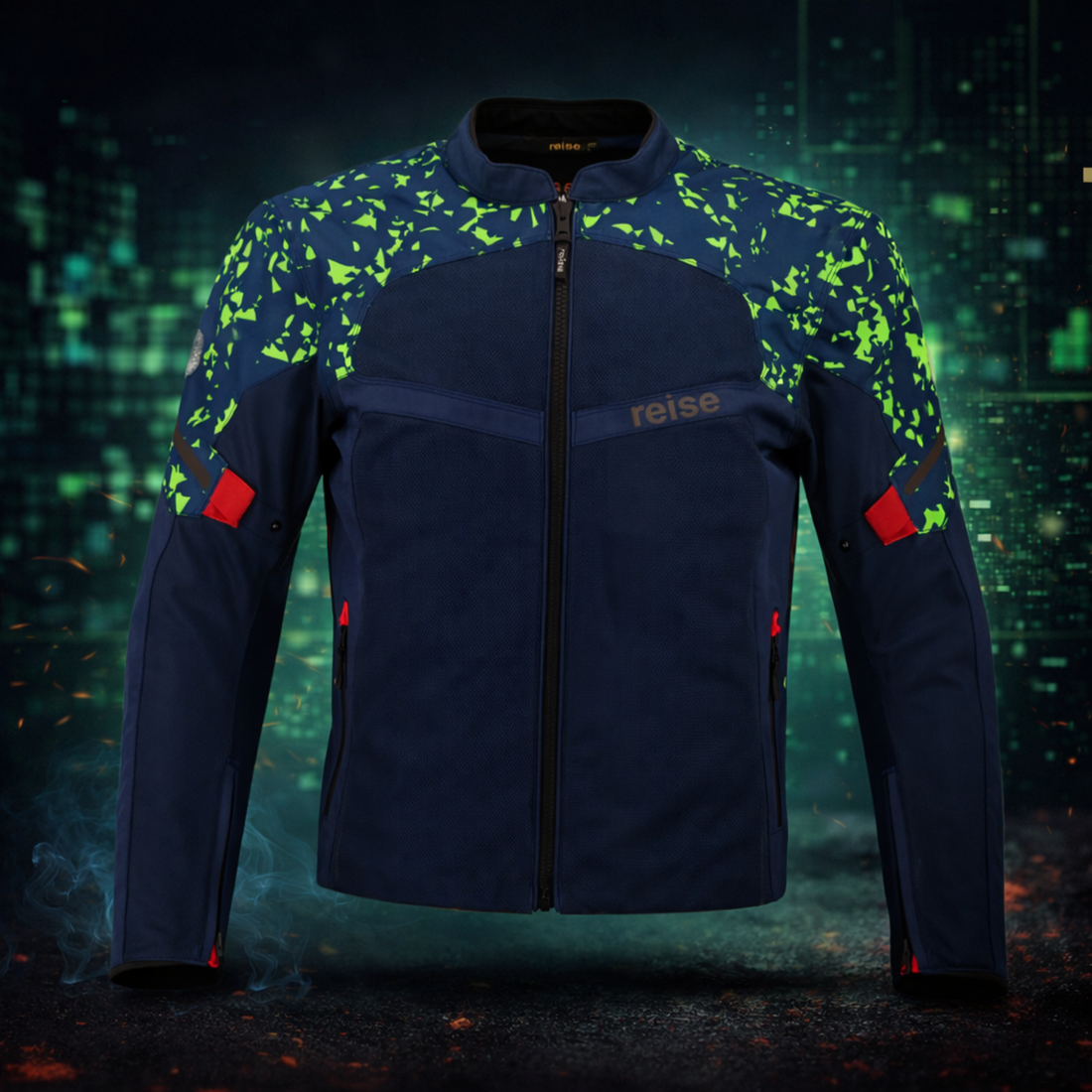 Reise Dalton Motorcycle Riding Jacket – Green Blue