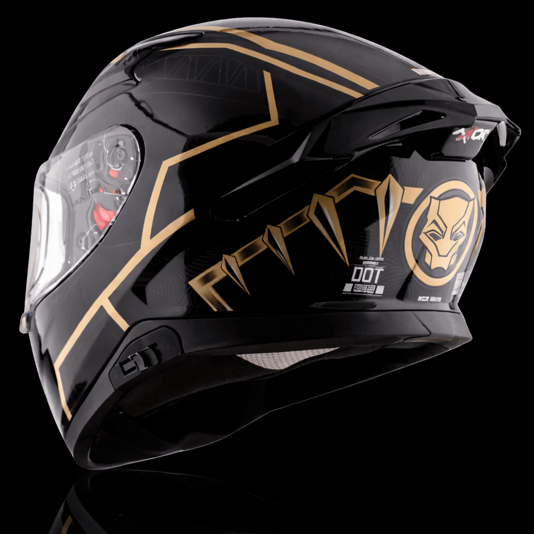 Axor Apex Marvel Black Panther Full Face Helmet – Black Gold