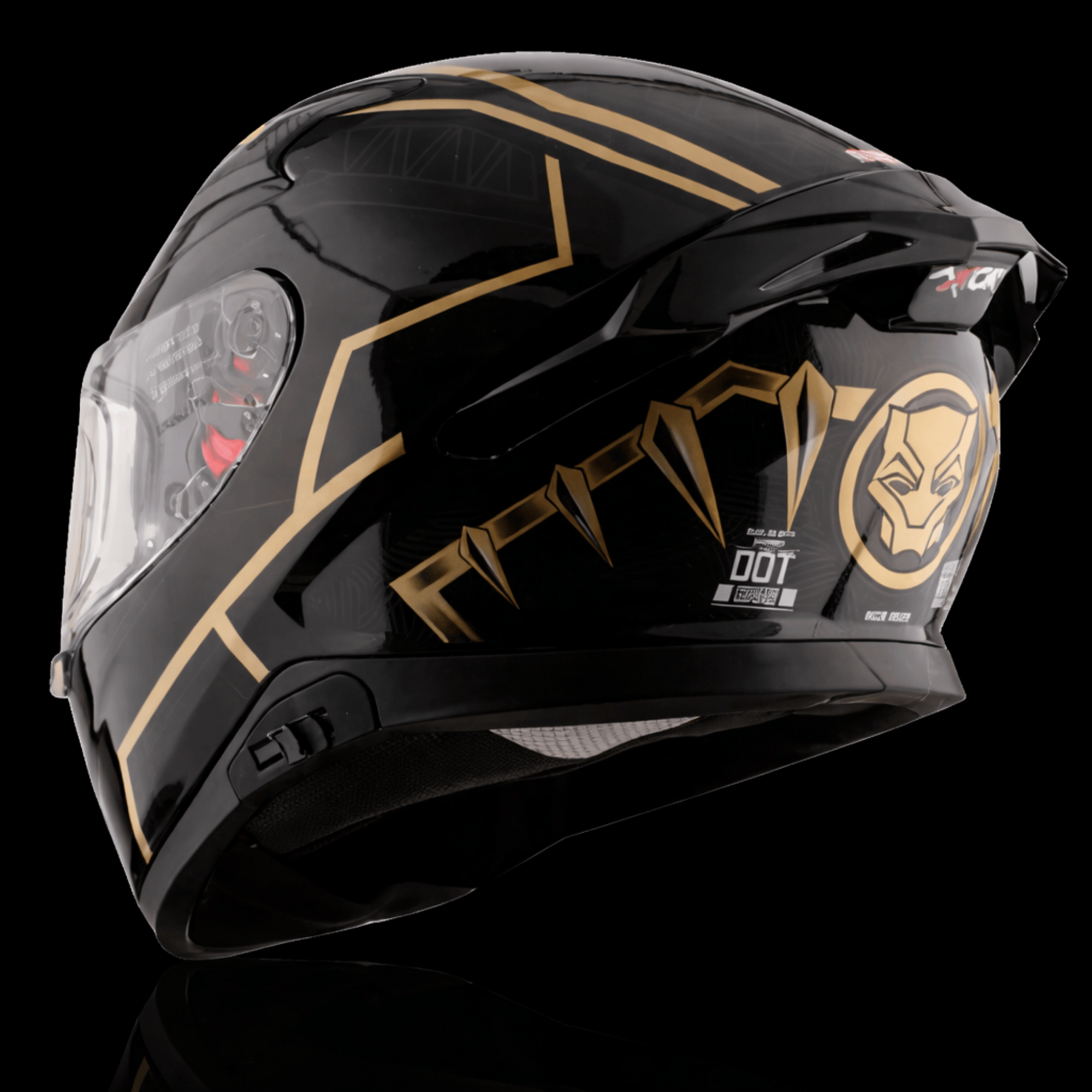 Axor Apex Marvel Black Panther Full Face Helmet – Black Gold